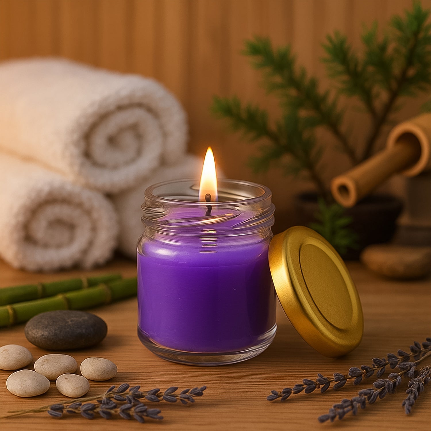 Elegant Wax Candle Set Elegant Wax Candle Set